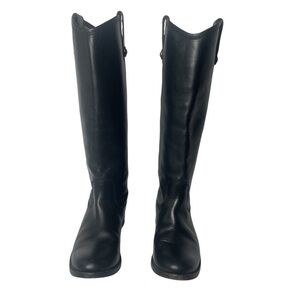 Frye Black Leather‎ Riding Boots Women's Size 6 Great Condition